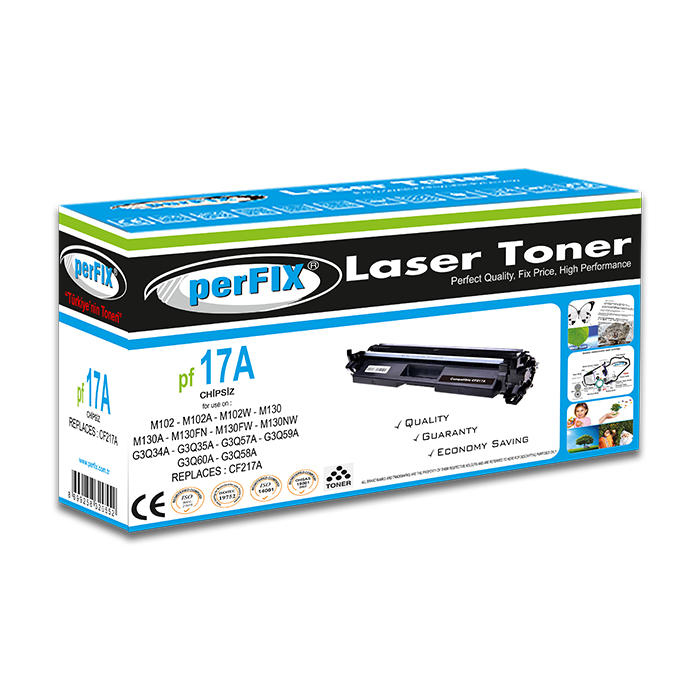 PFX PF 17A Chipli CF217A TONER 1,6K