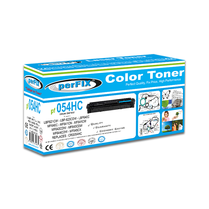 PFX PF CRG054HC - CF541X MAVİ YÜKSEK KAPASİTE TONER 2,3K