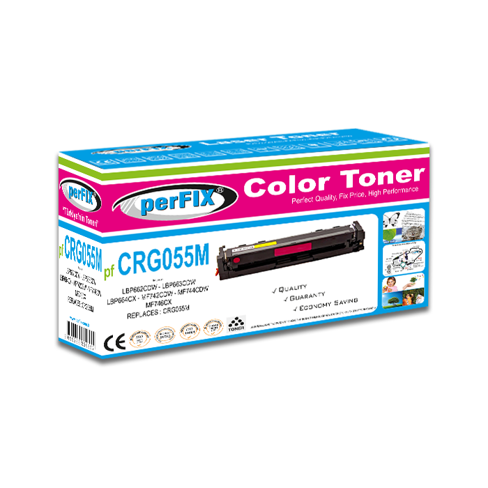 PFX PF CRG055M Chipsiz KIRMIZI TONER 2,1K