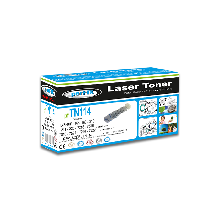 PFX PF TN114 BIZHUB 162 163 210 211 Dİ152 Dİ250 2510 3010 3510 TONER 1