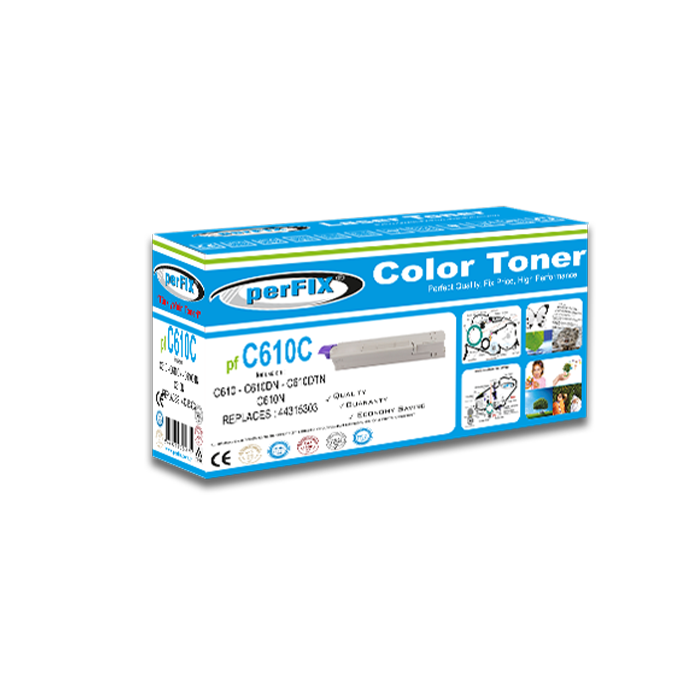 PFX PF C610 MAVİ 44315323 TONER 6K