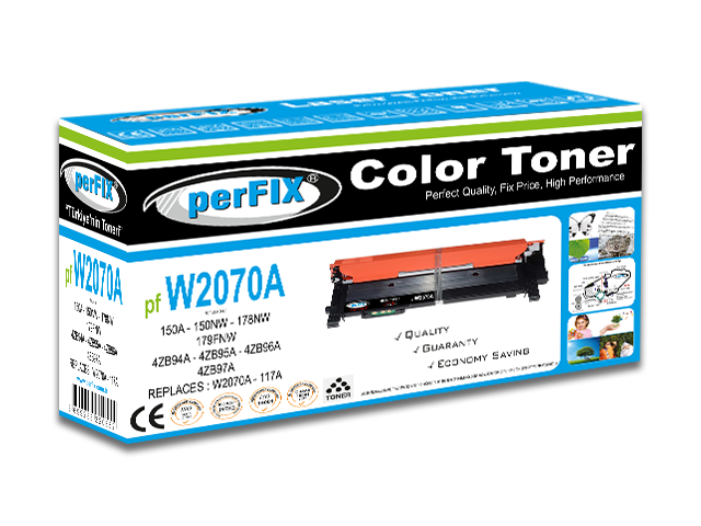 PFX PF W2070A Chipli SİYAH   117A TONER 1K