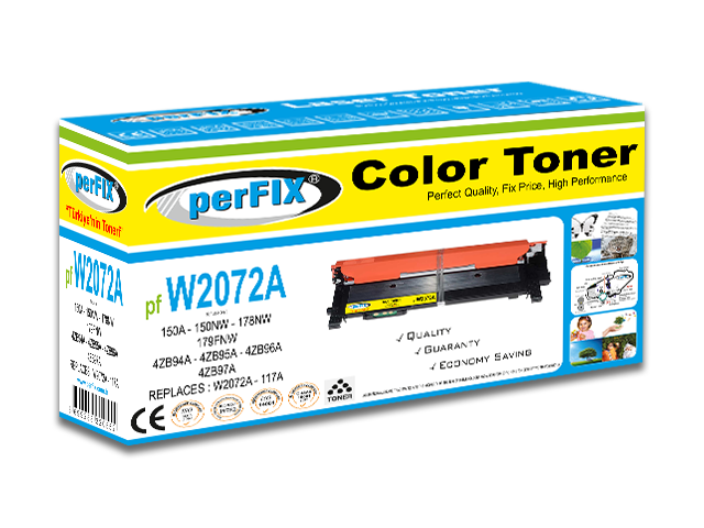 PFX PF W2072A SARI Chipsiz 117A TONER 0,7K