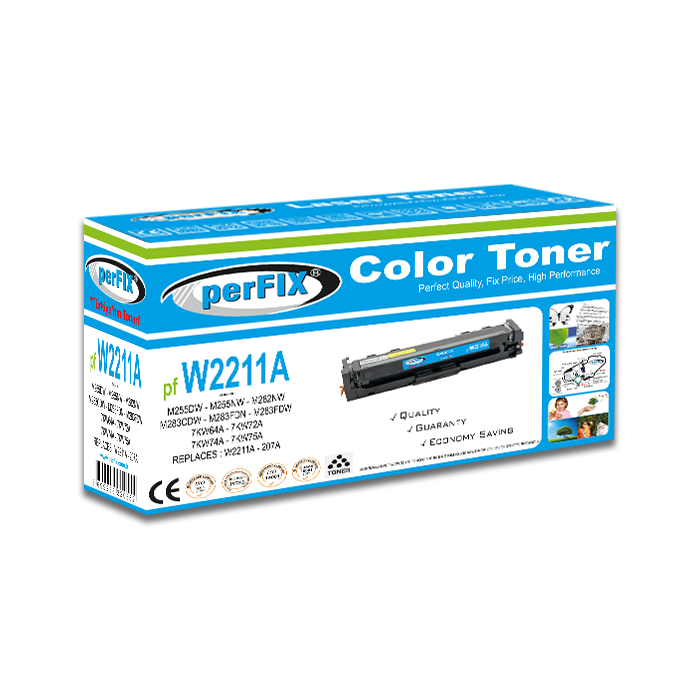 PFX PF W2211A MAVİ Chipsiz  207A TONER 1,25K