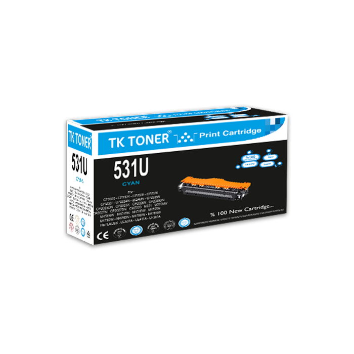 TK TONER 531U-CC531A-CE411A-CF381A ÜNİVERSAL 2,8K TONER MAVİ